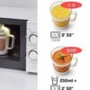 Cốc nấu mỳ, canh, súp thủy tinh có nắp đậy 500ml có tay cầm Easy Cook Lock&Lock LLG480Y