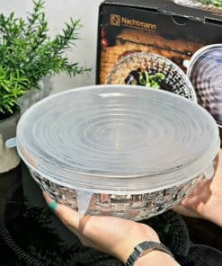 Bát pha lê nắp Silicone 23cm dung tích 2.2L Nachtmann Bossa Nova 103577