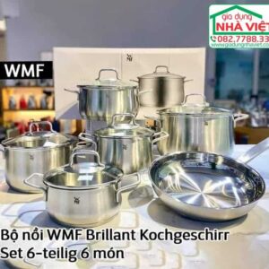 Alternative view of Bộ 6 món nồi chảo thép không gỉ WMF Brilliant 739166030