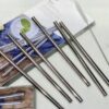 Bộ 6 ống hút thẳng kèm cọ rửa bằng inox 18cm WMF 0608976040