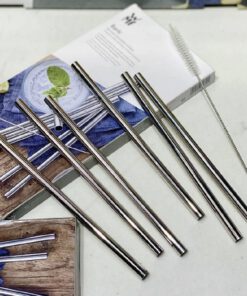 Bộ 6 ống hút thẳng kèm cọ rửa bằng inox 18cm WMF 0608976040