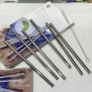 Alternative view of Bộ 6 ống hút thẳng kèm cọ rửa bằng inox 18cm WMF 0608976040