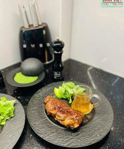 Đĩa gốm sứ cao cấp Villeroy & Boch Manufacture Rock Dinner Plate 27 cm