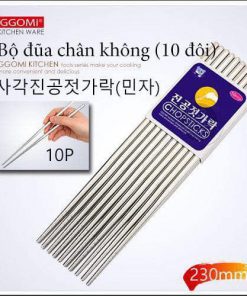 Bộ 10 đôi đũa inox hút chân không Hàn Quốc GG624
