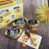 Bộ bát cốc thìa dĩa inox cách nhiệt Hello Bebe LocknLock LBB473S4