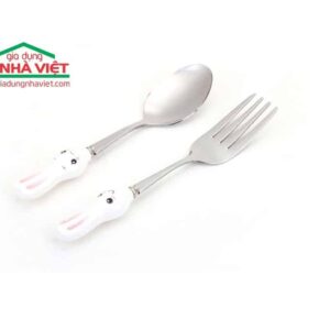 Alternative view of Bộ thìa dĩa trẻ em ngộ nghĩnh inox chống gỉ