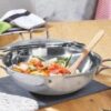 Chảo inox vung kính WMF 28cm