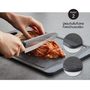 Alternative view of Thớt nhựa kháng khuẩn Black Marble LocknLock 3 size CKD006 CKD007 CKD008